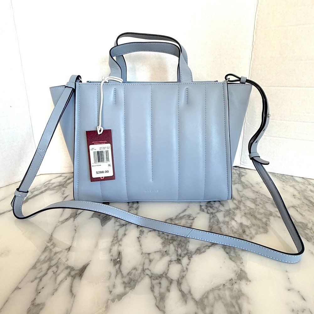 Radley London 110661 Oak Street Quilted Blue Leather Satchel Shoulder Bag